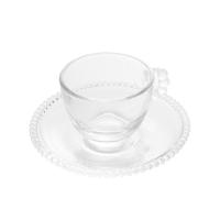 Jogo 10 Xícaras De Café Com Pires Cristal Pearl Wolff 90ml - 1