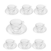 Jogo 8 Xícaras De Café De Com Pires Cristal Pearl Wolff Cor Transparente 90ml - 9