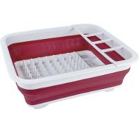 Escorredor De Pratos Euro Home Retrátil Polipropileno Vermelho - 2