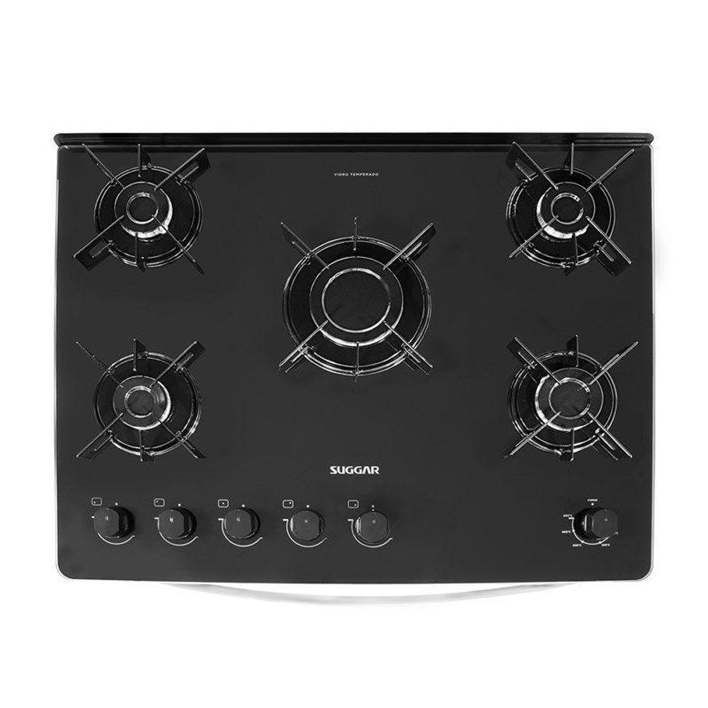 Fogão Suggar Neo Glass 5 Queimadores Inox Bivolt FGVNG510PRIX - 5