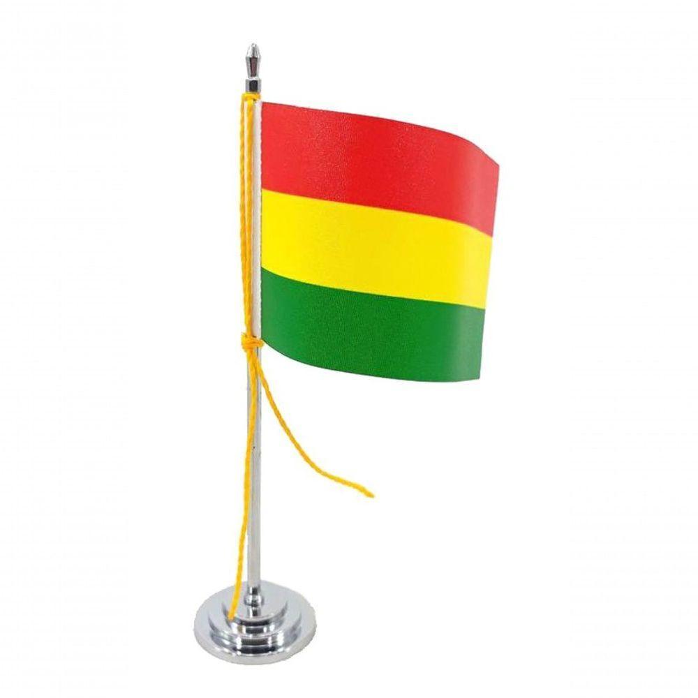 Mini Bandeira De Mesa Bolívia 15 Cm Poliéster - 1