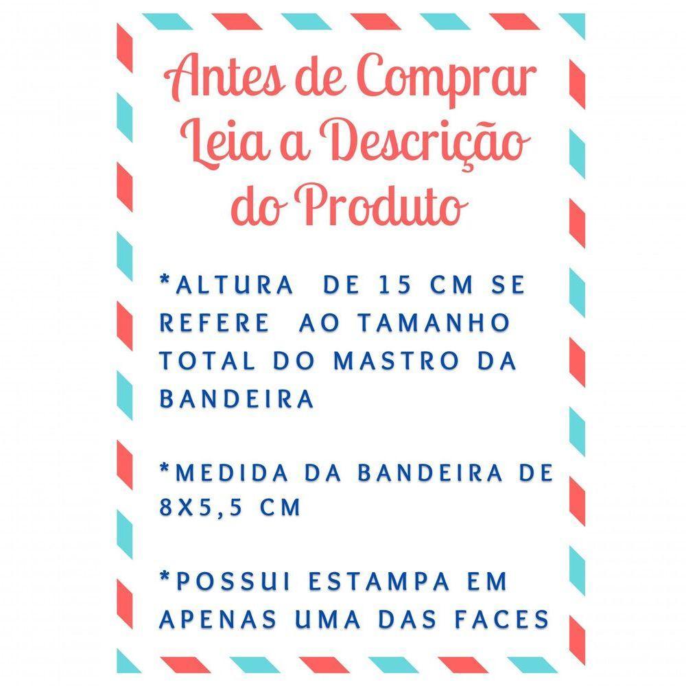 Mini Bandeira De Mesa Bolívia 15 Cm Poliéster - 2