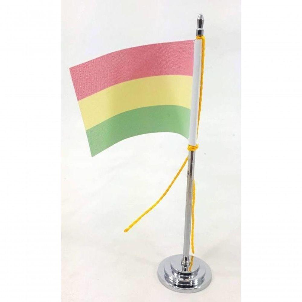 Mini Bandeira De Mesa Bolívia 15 Cm Poliéster - 3