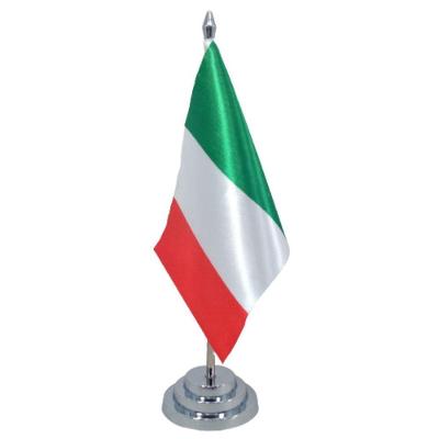 Bandeira De Mesa Itália Com Mastro 29 Cm Altura