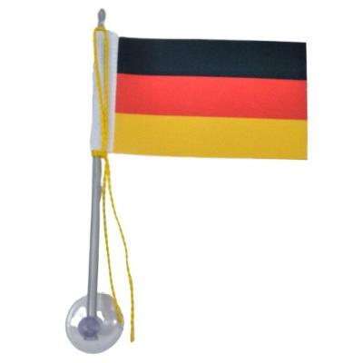 Mini Bandeira Alemanha Com Ventosa Poliéster (5,5cm X 8,5cm)