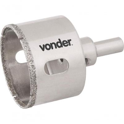 Serra Copo Diamantada 76mm Com Haste Para Alvenaria - Vonder