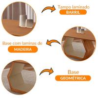 Mesa Para Sala De Jantar Ane Cinamomo Com Champanhe/cinamomo Imbuia - 5