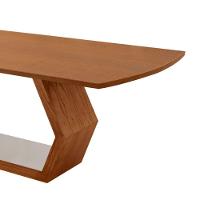 Mesa Para Sala De Jantar Ane Moderna Mobilia Cinamomo Com Off White/cinamomo Imbuia