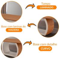 Mesa Para Sala De Jantar Ellis 220cm Madeira Moderna Mobília Cinamomo Com Off White/cinamomo Imbuia - 5