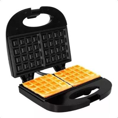 Máquina de Waffle AWAF01-02 750W 220V Preto com Placas de Cerâmica Antiaderente Agratto