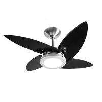 Ventilador De Teto Tron Azzam Led 4 Pás Preto - Alumínio 220v - 1