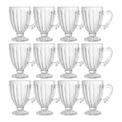 Jogo 12 Xícaras De Café Vidro Transparente Imperial Cristal 100ml Lyor