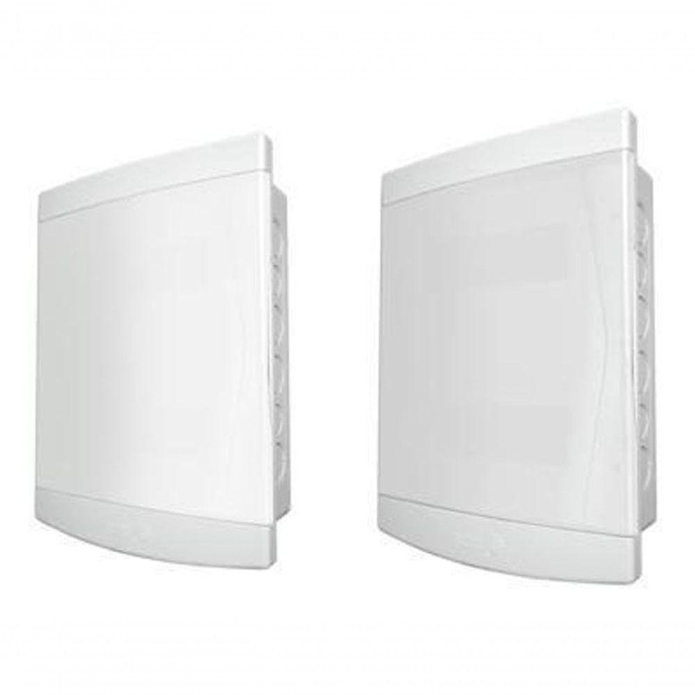 Quadro Distribuição Embutir 12- 16 Disjuntores Tampa Translúcida - Tigre - 1