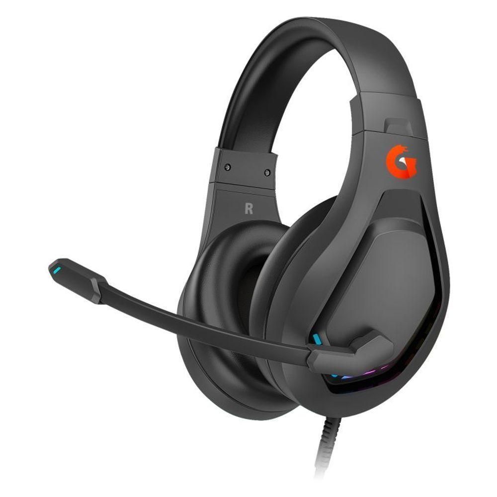 Fone De Ouvido Headset Gamer, Thunder Light, Usb 7.1, Rgb Geonav Preto - 1