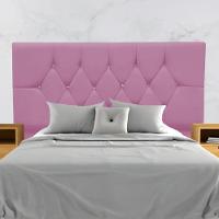 Cabeceira Cama Box Estofada Solteiro 90 Cm Suede Anitta rosa - 5