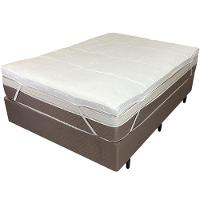 Pillow Top Solteiro King Dupla Face 200 Fios 6cm 700g-m² 100x200cm Branco - 1