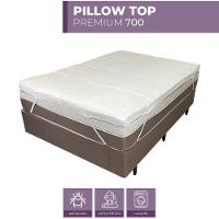 Pillow Top Solteiro King Dupla Face 200 Fios 6cm 700g-m² 100x200cm Branco - 3