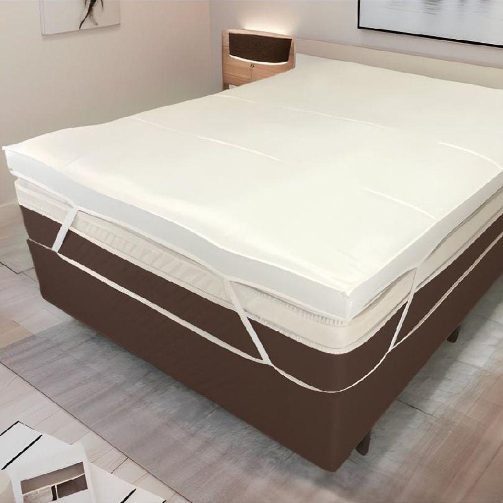 Pillow Top Viúva 200 Fios Premium 10cm 1200g-m² 128x188cm Branco - 2