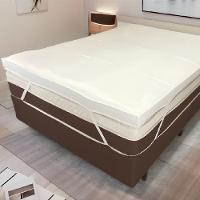 Pillow Top Viúva 200 Fios Premium 10cm 1200g-m² 128x188cm Branco - 2