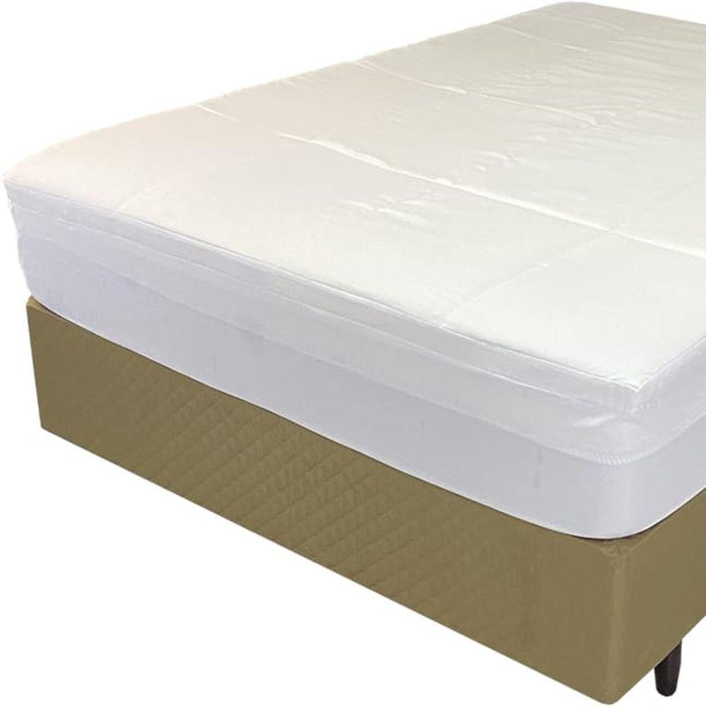 Pillow Top Solteiro King Espuma Soft 5cm Capa Removível 100x200cm Branco - 2