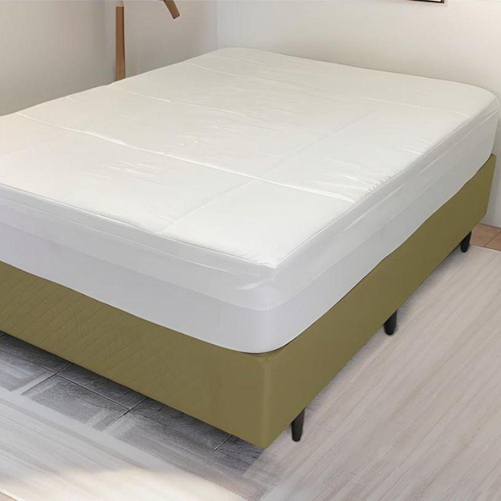 Pillow Top Viúva Espuma Soft 5cm Capa Removível 128x188cm Branco - 2