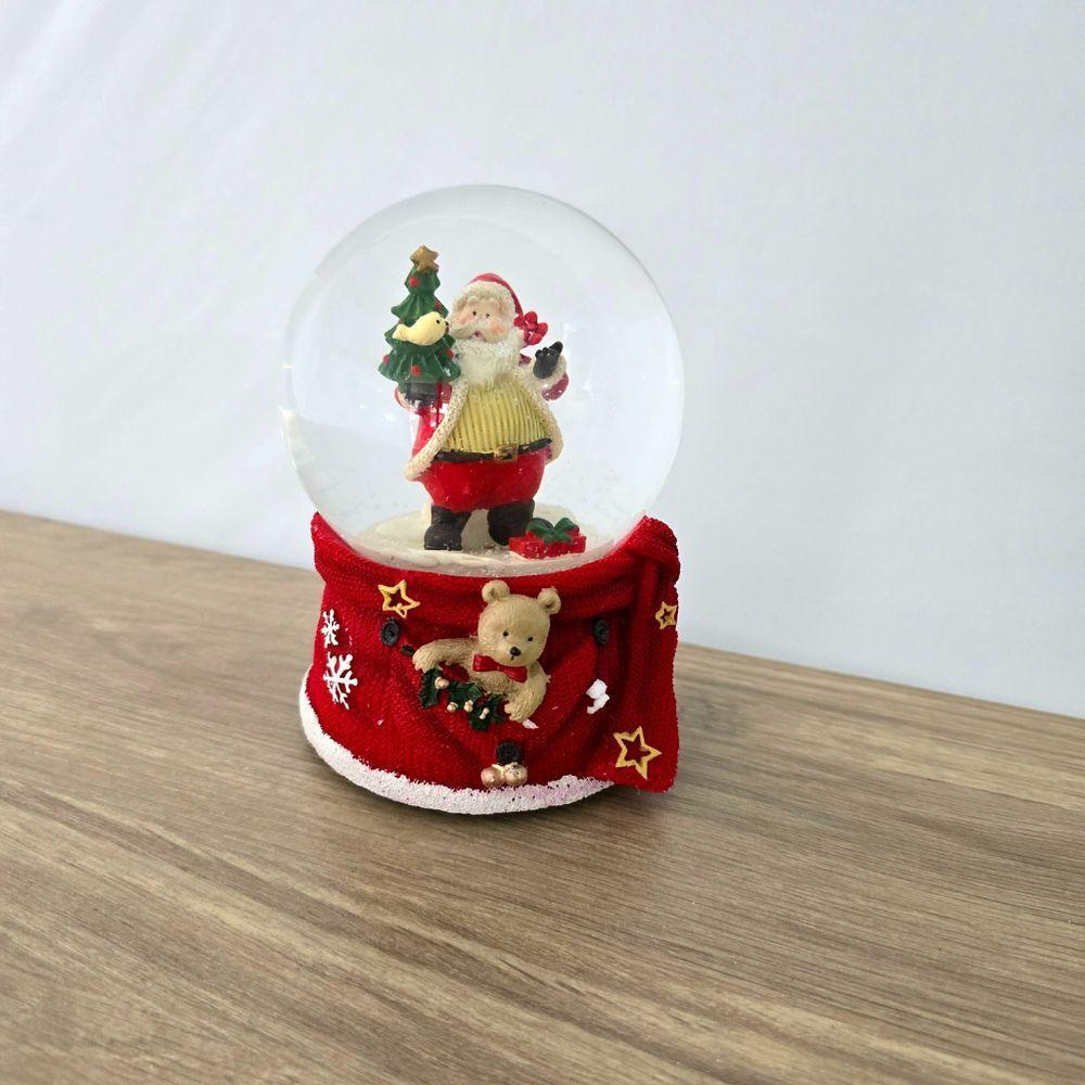 Enfeite Globo De Natal Musical Neve 15cm - 5