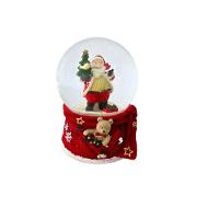 Enfeite Globo De Natal Musical Neve 15cm - 1