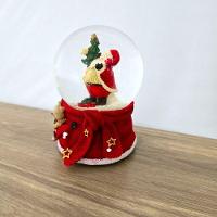 Enfeite Globo De Natal Musical Neve 15cm - 3