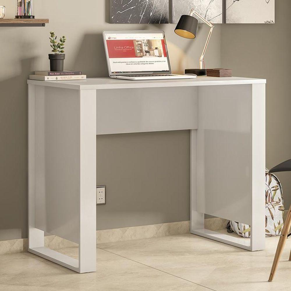 Mesa Para Computador Office Morada Branco Demóbile Branco - 4