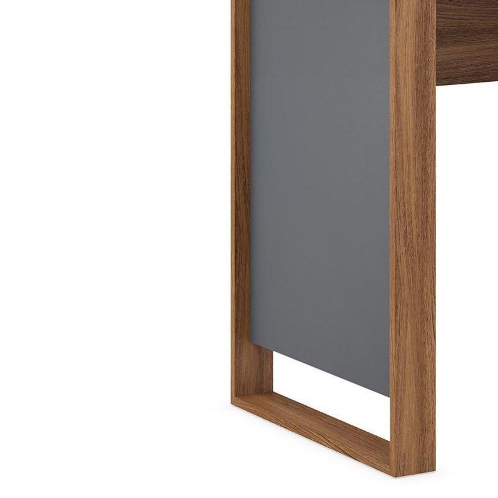 Mesa Para Computador Office Morada Amêndola Grafito Demóbile Amêndola Grafito - 3