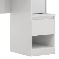 Escrivaninha Office Morada Com Armário 1 Porta E 1 Gaveta Branco Demóbile Branco - 3