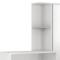 Escrivaninha Office Morada Com Armário 1 Porta E 1 Gaveta Branco Demóbile Branco