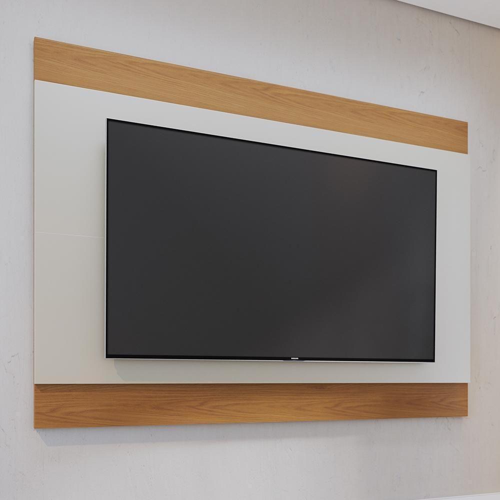 Painel Nilo Off White Matte Freijó Para Tv Até 75 Colibri Off White Matte Freijó - 5