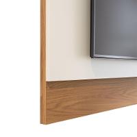 Painel Nilo Off White Matte Freijó Para Tv Até 75 Colibri Off White Matte Freijó