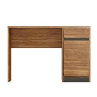 Escrivaninha Office Morada Com 1 Porta E 1 Gaveta Amêndola Grafito Demóbile Amêndola Grafito - 3