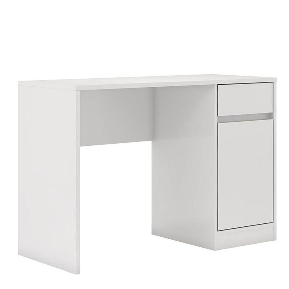 Escrivaninha Office Morada Com 1 Porta E 1 Gaveta Branco Demóbile Branco - 1