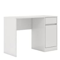 Escrivaninha Office Morada Com 1 Porta E 1 Gaveta Branco Demóbile Branco - 1