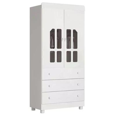 Guarda Roupa Infantil Katatau 2 Portas Branco Brilho Reller Móveis Branco Brilho