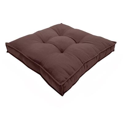 Almofada Futon Decoração 50x50 Cm Vários Modelos Marrom