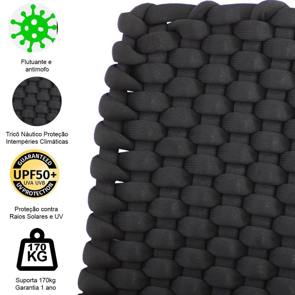 Rede Flutuante Tricô Náutico Pequena Trama Original Terra Cota - 5