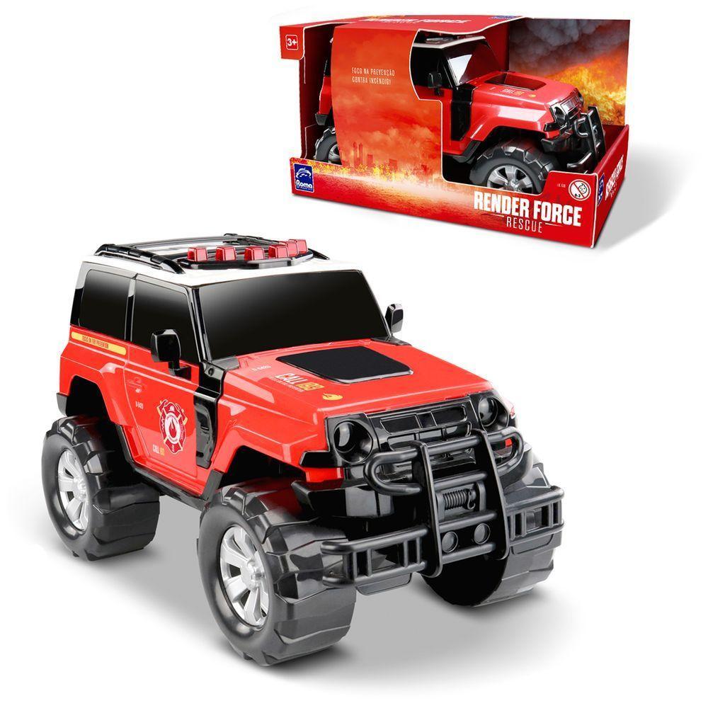Carrinho Jeep 4x4 Caminhonete Rescue Render Force Resgate - 1