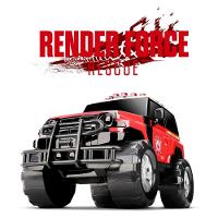 Carrinho Jeep 4x4 Caminhonete Rescue Render Force Resgate - 4