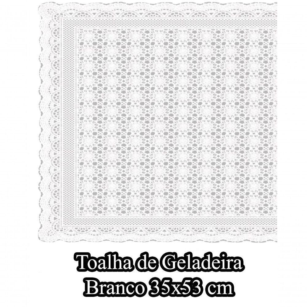 Toalha De Geladeira Pvc Rendado Kit 04 Pçs Pequenas Flores - 2