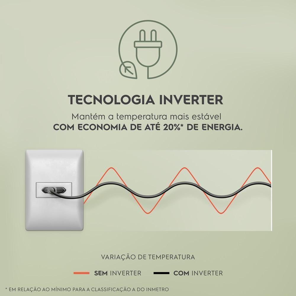 Freezer Vertical Electrolux Cycle Defrost 234 Litros Inverter 1 Porta Branco FEI27 220V - 5