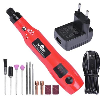 Micro Retífica Bateria 3,6v 13pcs Bivolt Worker