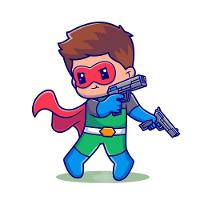 Kit 2 Lança Dardos Arminha Dupla Brinquedo Bolinha Shooter - 2