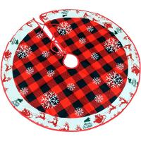 Saia Para árvore Natal Temática Flocos De Neve Natalino 90cm - 4