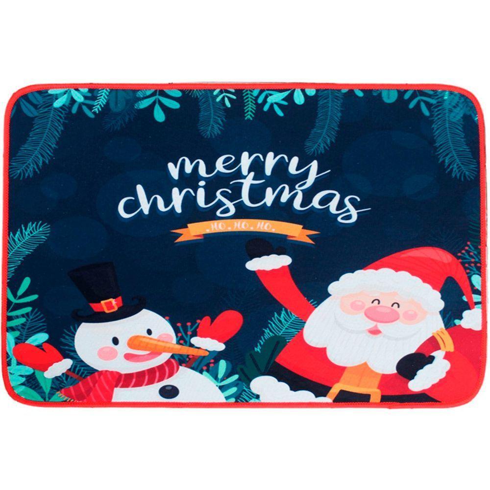 Tapete Capacho Porta Enfeite Merry Christmas Natal 39x59cm - 1