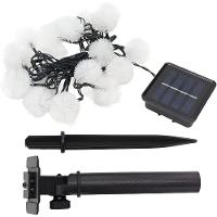 Cordão De Fada Leds Solar Lâmpadas Luzes Amarela Natal 5m - 1