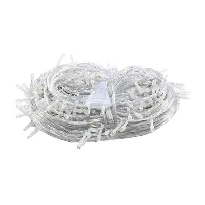 Pisca De Natal 100 Leds Luz Branca 8 Funções Fio Transparente 9,2m 220v